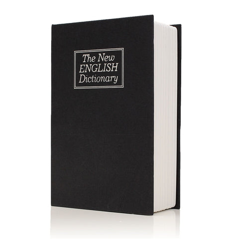 Metal + Paper Plate Dictionary Book Secret Security Safe Key Lock Cash Money Jewellery Locker Durable Quality